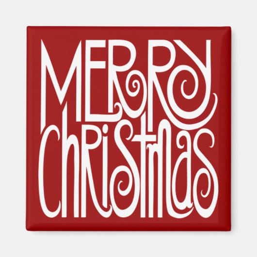 Joyeux Noël Magnet blanc (Devant)