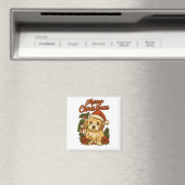 Joyeux Noël Magnet Cockapoo (In Situ (Lave-vaisselle))