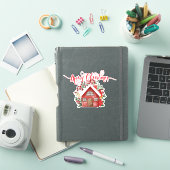 Joyeux Noël maison Autocollant (Couverture iPad)
