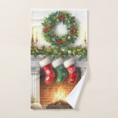 Joyeux Noël Maison de vacances Stockage (Serviette à main)