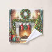 Joyeux Noël Maison de vacances Stockage (Gant de toilette)