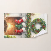 Joyeux Noël Maison de vacances Stockage (Serviette à main)