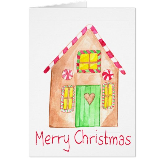 Joyeux Noël Maison en pain d'épices (Devant)