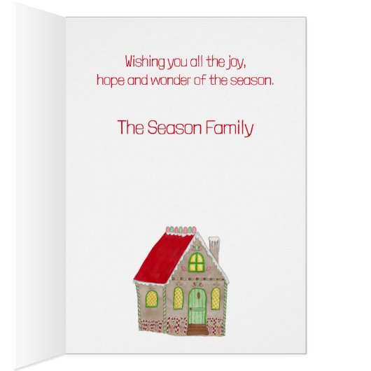 Joyeux Noël Maison en pain d'épices (Intérieur (Droit))