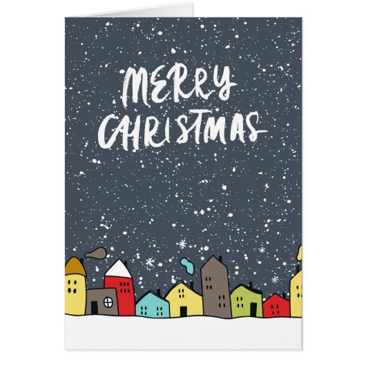 Joyeux Noël, Maisons d'hiver Illustration (Devant)