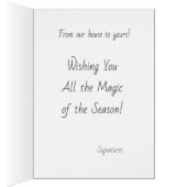 Joyeux Noël, Maisons d'hiver Illustration (Intérieur (Droit))