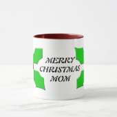 Joyeux Noël Maman Custom Holly Mug (Centre)