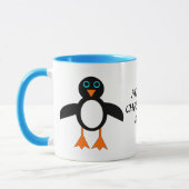 Joyeux Noël Maman Custom Penguin Mug (Gauche)