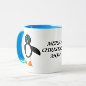 Joyeux Noël Maman Custom Penguin Mug (Devant gauche)