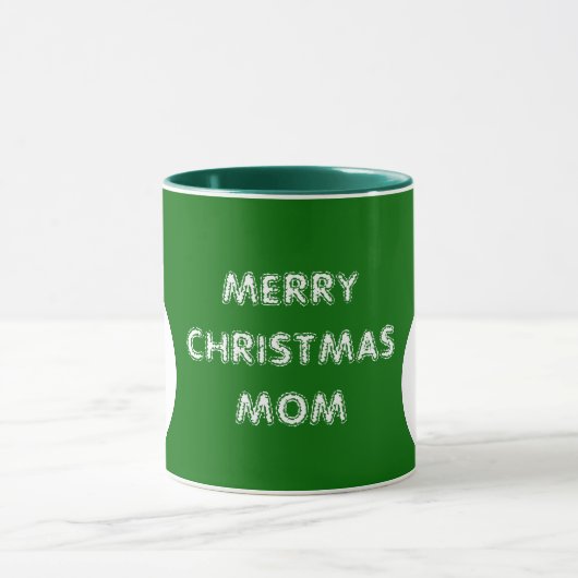 Joyeux Noël Maman Custom Snowman Mug (Centre)