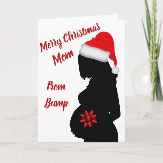 Joyeux Noël maman de carte de bébé (Devant)