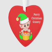 Joyeux Noël Mamie & Mignonne Elfe de Noël (devant)