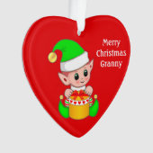 Joyeux Noël Mamie & Mignonne Elfe de Noël (devant)