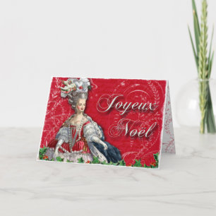 Joyeux Noel Marie Antoinette Christmas Feestdagen Kaart