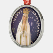 Joyeux Noël| Marie vierge| Ornement céramique (Gauche)