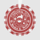 Joyeux Noël masqué 2020 Humour de vacances Photo (devant)