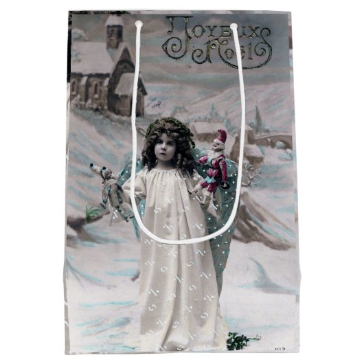 Joyeux Noel Medium Cadeauzakje (Achterkant)