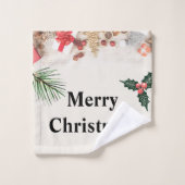 Joyeux Noël Meilleur ensemble de serviettes de bai (Gant de toilette)