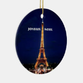 JOYEUX, NOEL (MERRY CHRISTMAS) KERAMISCH ORNAMENT (Rechts)