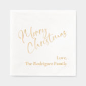 "Joyeux Noël" Message personnalisé fête fériée (Recto)