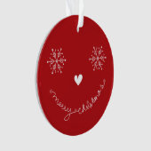 Joyeux Noël mignon visage souriant photo de vacanc (devant)