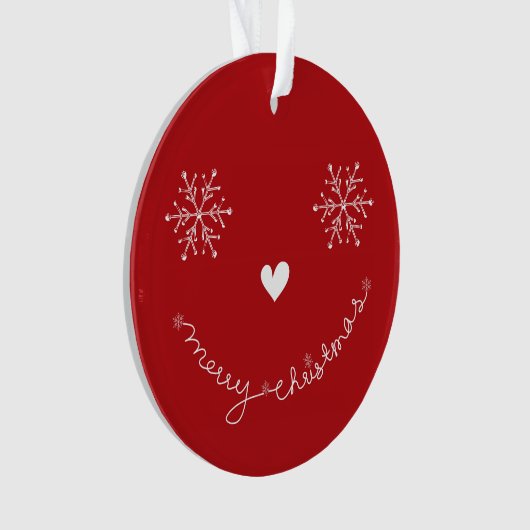 Joyeux Noël mignon visage souriant photo de vacanc (devant)