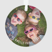 Joyeux Noël mignon visage souriant photo de vacanc (dos)