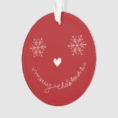 Joyeux Noël mignon visage souriant photo de vacanc (devant)