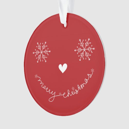 Joyeux Noël mignon visage souriant photo de vacanc (devant)