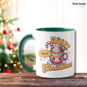 Joyeux Noël mignonne Chocolat chaud Famille de Mug
