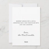 Joyeux Noël mignonne Dachshund Carte de couronne d (Dos)