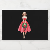 Joyeux Noël mini Liqueur Étiquettes (Étiquettes simples)