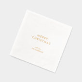 Joyeux Noël minimal en feuille d'or (Gauche)