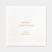 Joyeux Noël minimal en feuille d'or (Recto)