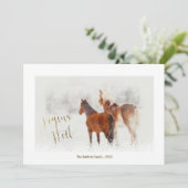 Joyeux Noel minimal Noël Carte photo de vacances (Debout devant)