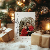 Joyeux Noël Minimaliste Famille 2024 carte