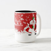 Joyeux Noël Mistletoe Père Noël Mug (Devant droit)
