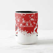 Joyeux Noël Mistletoe Père Noël Mug (Centre)