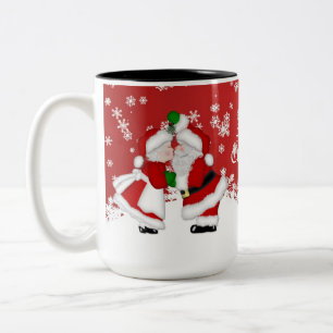Joyeux Noël Mistletoe Père Noël Mug