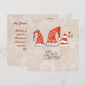 Joyeux Noël Miters Salutation | Carte d'invitation (Devant / Derrière)