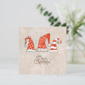 Joyeux Noël Miters Salutation | Carte d'invitation (Debout devant)