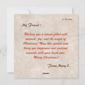 Joyeux Noël Miters Salutation | Carte d'invitation (Dos)