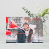 Joyeux Noël Modèle photo superposition neige Custo (Debout devant)