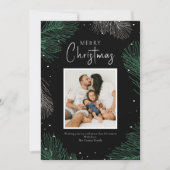 Joyeux Noël moderne 1 Photo Appartement Carte de v (Devant)