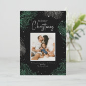 Joyeux Noël moderne 1 Photo Appartement Carte de v (Debout devant)