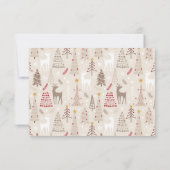 Joyeux Noël moderne 3 PhotoCollage Carte de vacanc (Dos)