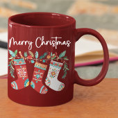 Joyeux Noël moderne Boho Stockage café Mug