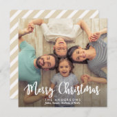 Joyeux Noël moderne | Carte photo de vacances (Devant / Derrière)