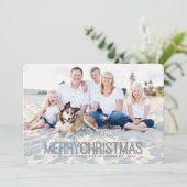 Joyeux Noël moderne Deux Cartes photos (Debout devant)