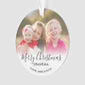 Joyeux Noël moderne Grand-mère Photo (devant)